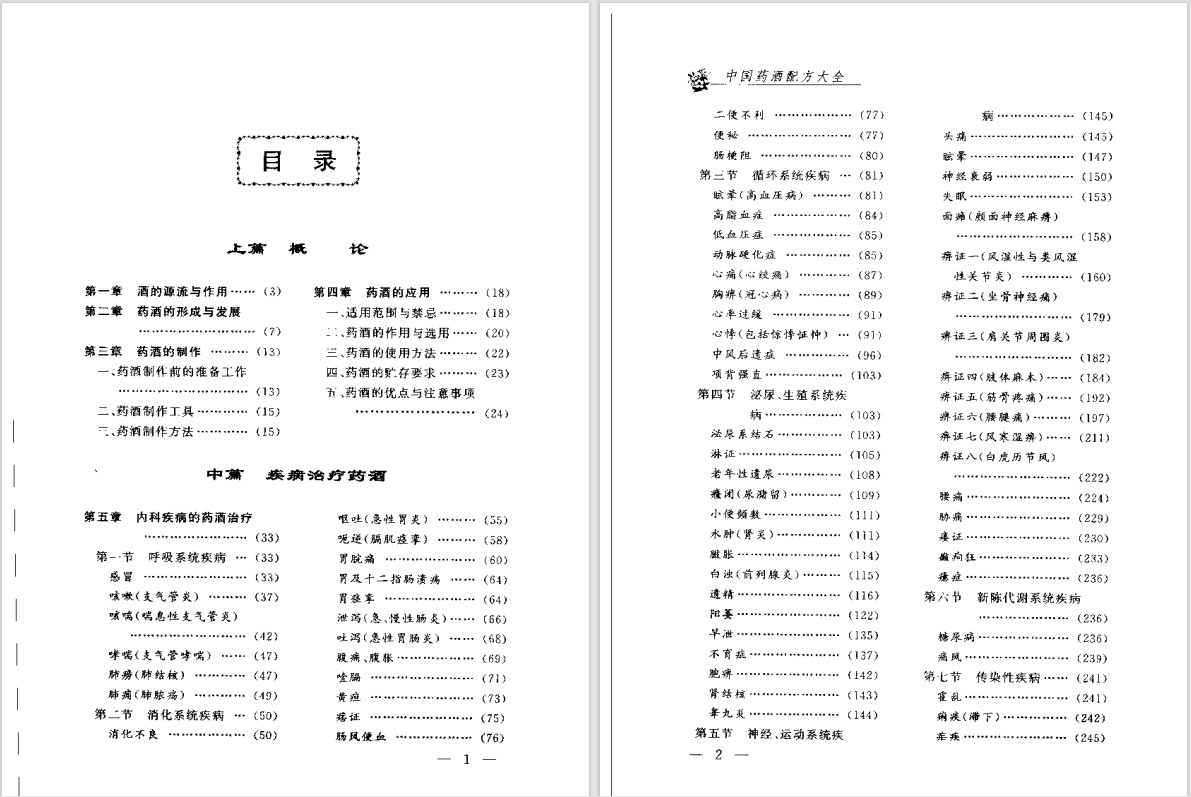 中国药酒精粹－中国药酒泡酒配方大全－PDF4册175M